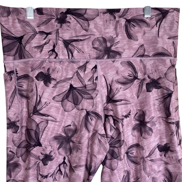ATHLETA Salutation Stash Pocket II Print 7/8 Leggings Hearth Rose Plus 2X - Picture 5 of 16